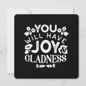 Faith and Happiness – Joy and Gladness Quotes (Front)