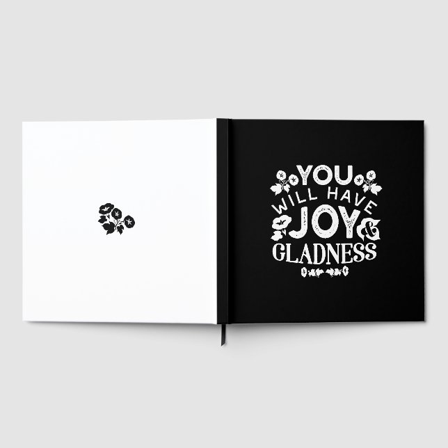 Faith and Happiness – Joy and Gladness Quotes Guest Book (Full)