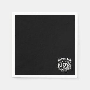 Faith and Happiness – Joy and Gladness Quotes Napkins