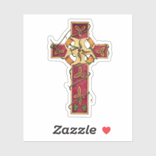 Faith and Heritage - Celtic Cross Sticker