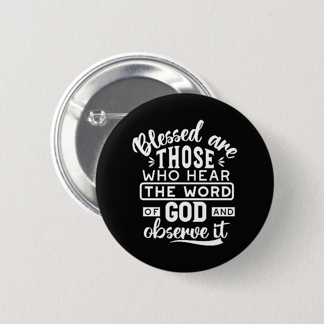 Faith and Obedience – Inspirational Scripture Button (Front & Back)