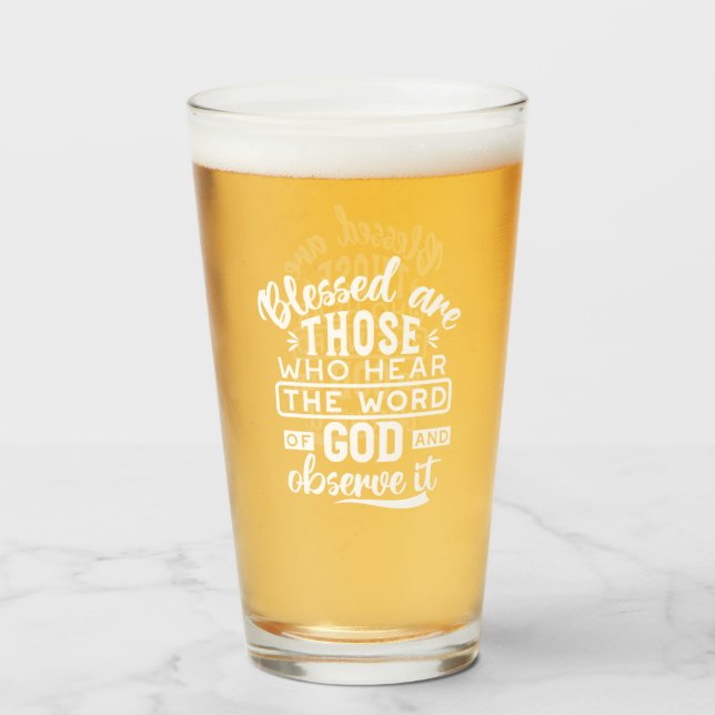 Faith and Obedience – Inspirational Scripture Glass (Front Filled)