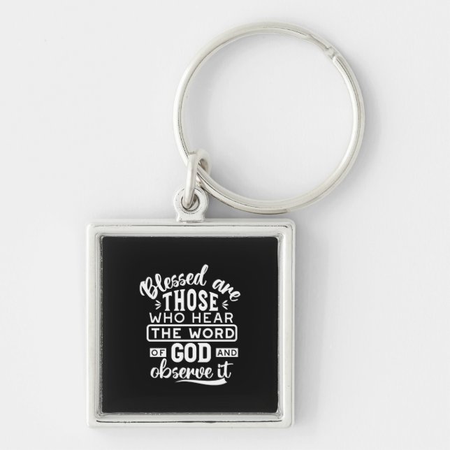 Faith and Obedience – Inspirational Scripture Keychain (Front)