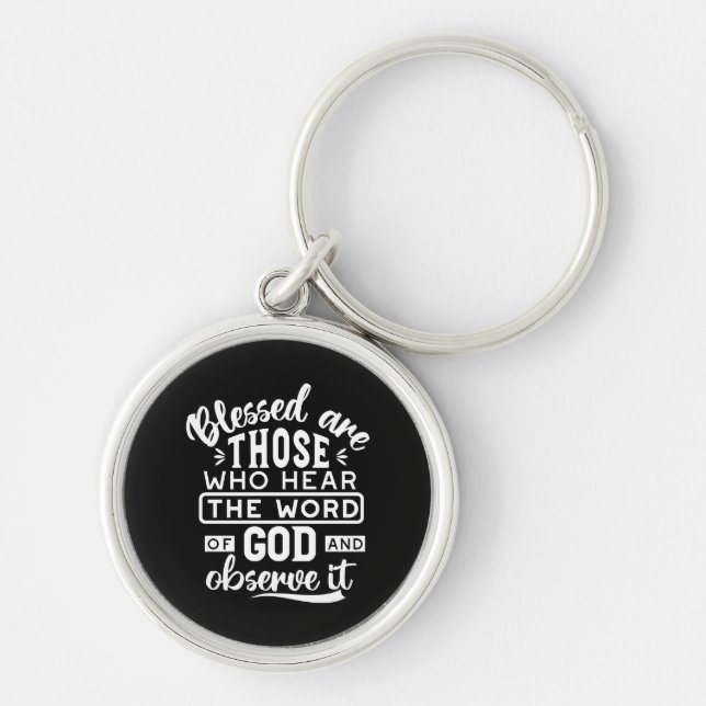 Faith and Obedience – Inspirational Scripture Keychain (Front)