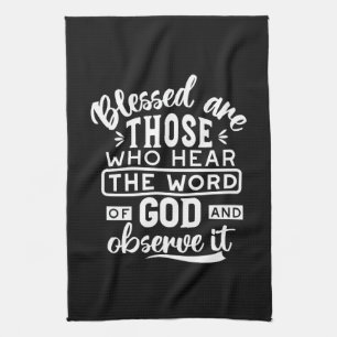 Faith and Obedience – Inspirational Scripture Kitchen Towel