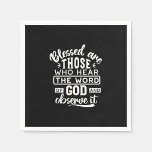 Faith and Obedience – Inspirational Scripture Napkins