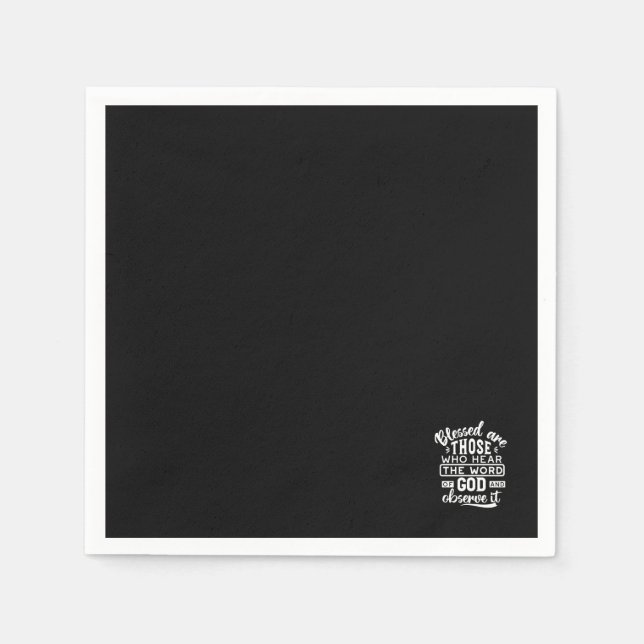 Faith and Obedience – Inspirational Scripture Napkins (Front)