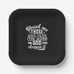 Faith and Obedience – Inspirational Scripture Paper Plates