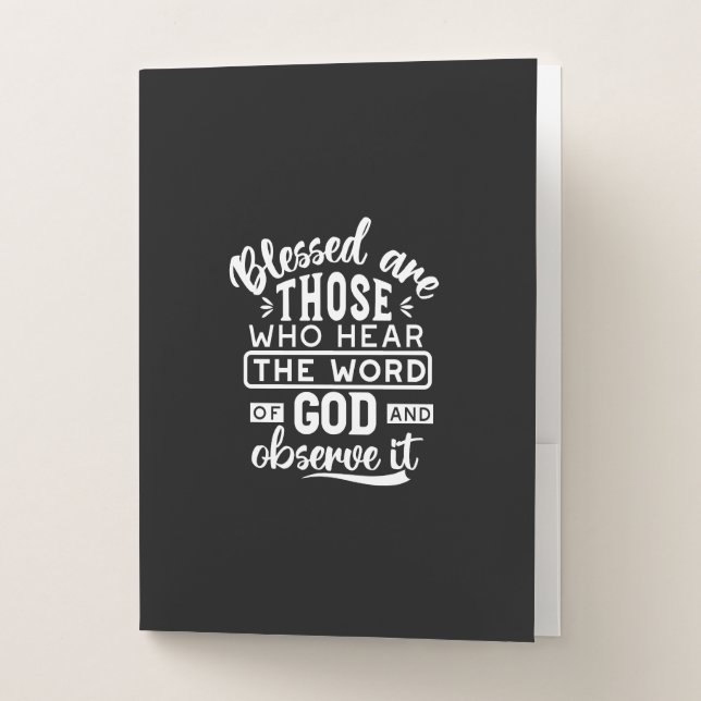 Faith and Obedience – Inspirational Scripture Pocket Folder (Front)