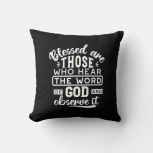 Faith and Obedience – Inspirational Scripture Throw Pillow