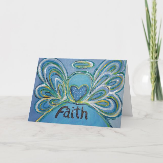 Faith Angel Greeting Card (Front)