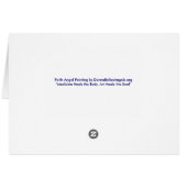 Faith Angel Greeting Card (Back Horizontal)