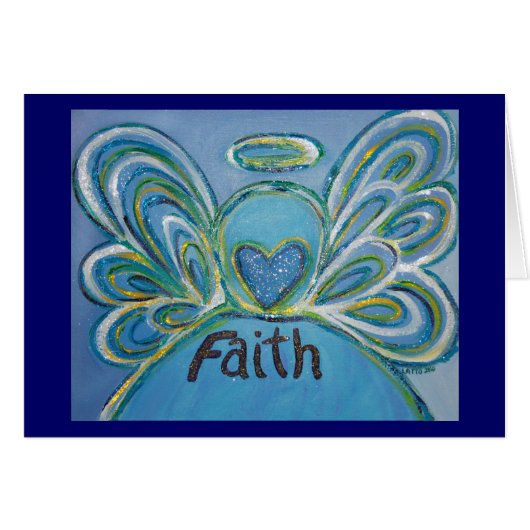 Faith Angel Greeting Card (Front Horizontal)
