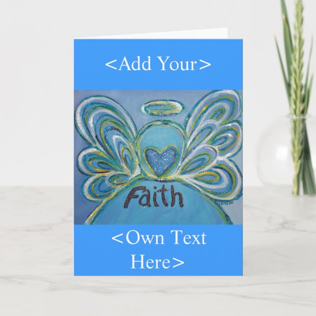 Faith Angel Greeting Card (Front)