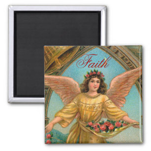 Faith Angel Magnet - 2 of a set of 4