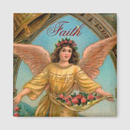 Faith Angel Magnet _ 2 of a set of 4