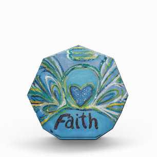 Faith Angel Word Art Custom Award Paperweight
