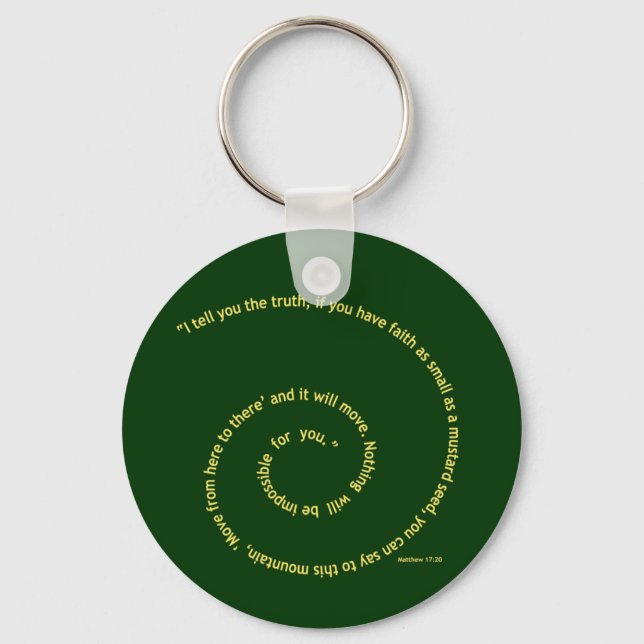 Faith as Small as a Mustard Seed Keychain (Front)
