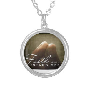 Faith As Small As A Mustard Seed Silver Plated Necklace