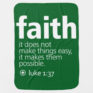 Faith Baby Blanket