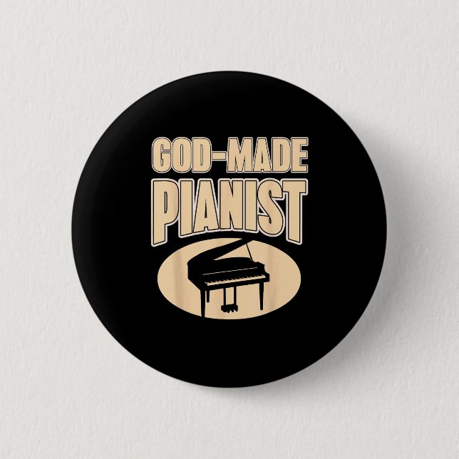 Faith-based Anist Christian Music Insration  Button (Front)