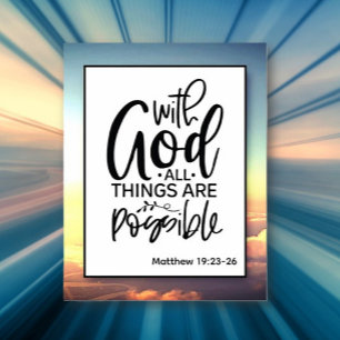 Faith based Christian Wall art Poster