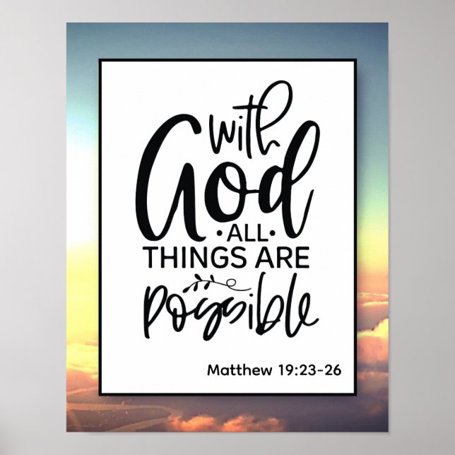 Faith based Christian Wall art Poster (Front)