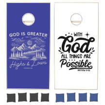 Faith Based Corn Hole Game - 2 Boards