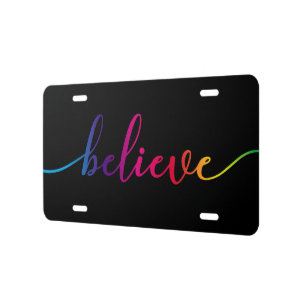 Faith Based LIcense Tag For Believers Plate
