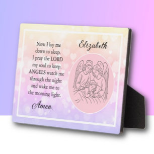 Faith Based Personlized Children's prayer Plaque