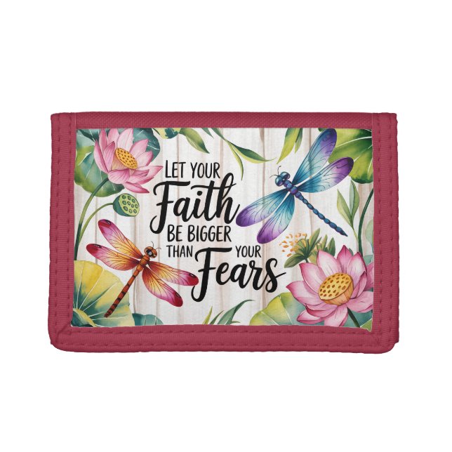 Faith-Based Quote Tri-fold Wallet (Front)