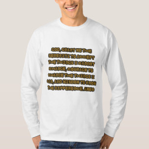 Faith Based Serenity Prayer Quote Mens Long Sleeve T-Shirt