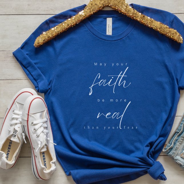 Faith based t-shirt for women with quote (Creator Uploaded)