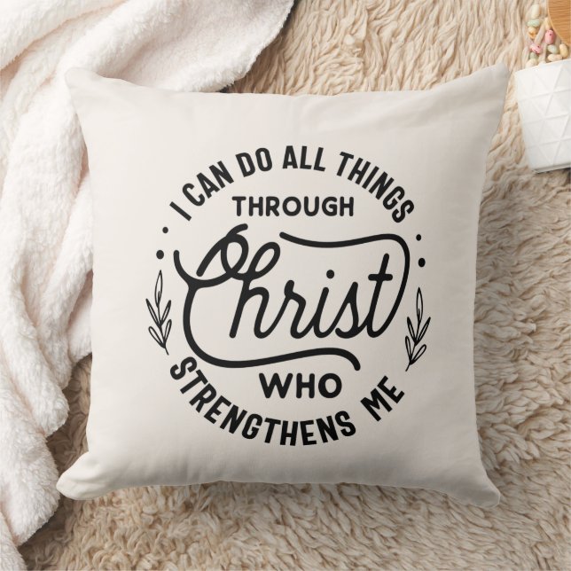 Faith-Based Throw Pillow (Blanket)