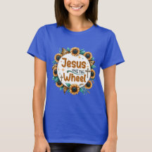 Faith Based Women's T-Shirt - Jesus Take The Wheel