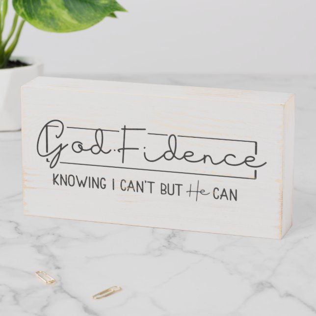 Faith-based  wooden box sign (In Situ Horizontal)