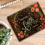 Faith Bible Verse Pretty Floral Inspirivity Calendar<br><div class="desc">Inspirational Bible Verses Inspirivity Yearly Calendar. New 2024 design! Need a perfect gift that lasts all year round? These pretty floral Inspirivity Faith scripture calendars are full of some popular bible verses and scripture. Great for coworkers, family and friends. This colorful and inspirational calendar is the perfect addition to any...</div>