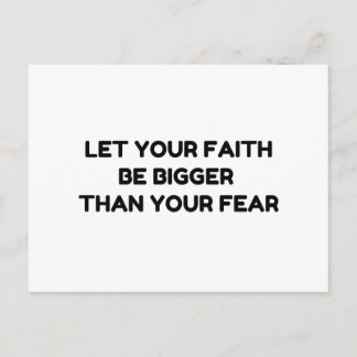 Faith Bigger Than Fear Postcard