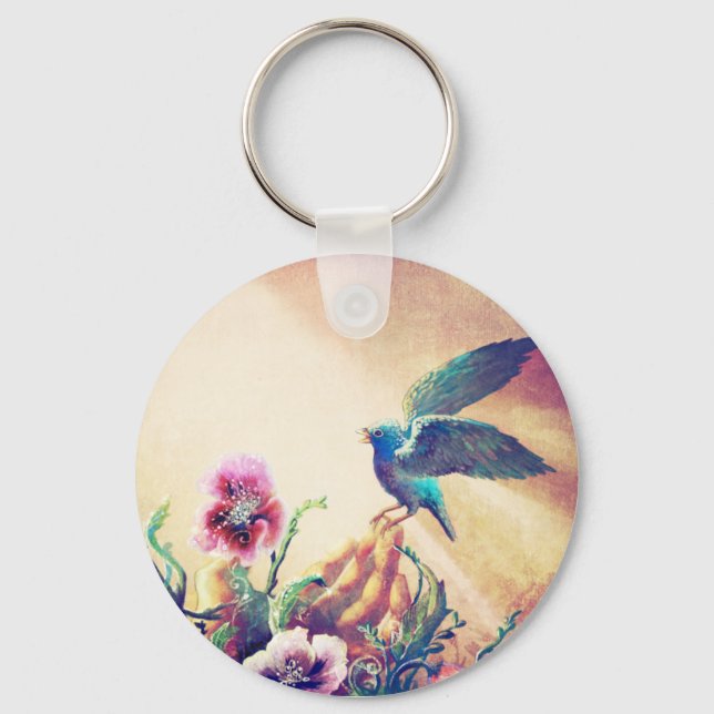 Faith Bird Keychain (Front)
