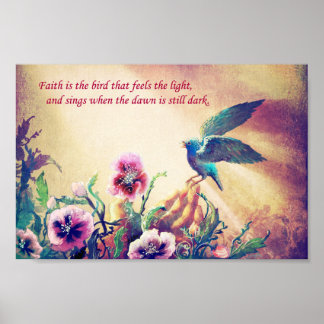 Faith Bird Poster