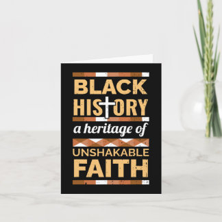 Faith Black History Month Blm Melanin Christian  Card