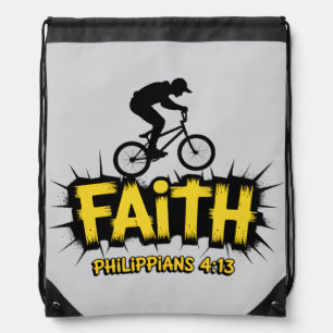 Faith BMX Christian Drawstring Bag