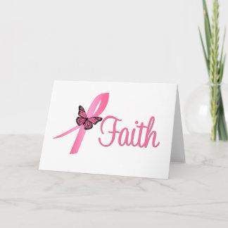 Faith Breast Cancer Awareness Card