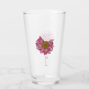 Faith- Breast Cancer Awareness Glass