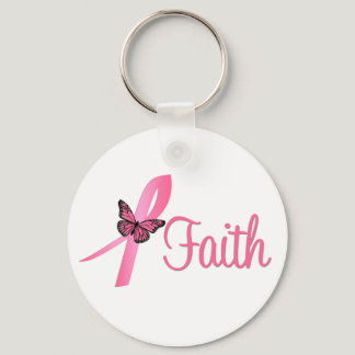 Faith Breast Cancer Awareness Keychain