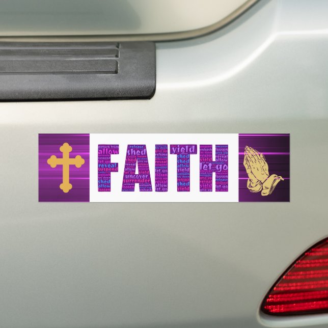 Faith bumper sticker (On Car)