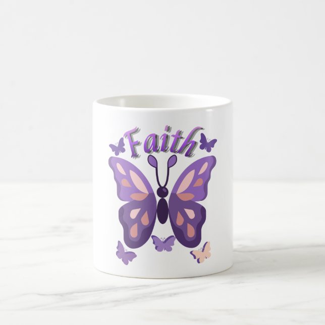 Faith Butterfly Coffee Mug (Center)