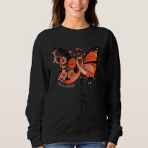 Faith Butterfly Orange Ribbon Copd Awareness Sweatshirt