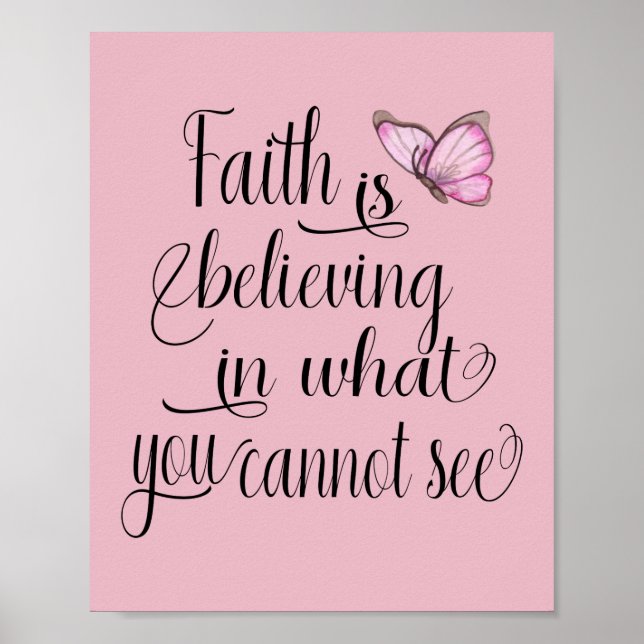 Faith Butterfly  Poster (Front)