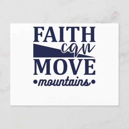 Faith Can Move Mountains 4 Announcement Postcard